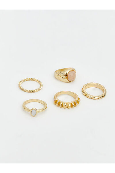 LC Waikiki RMZ GİYİM FARKIYA طقم خواتم نسائية مكون من 5 قطع