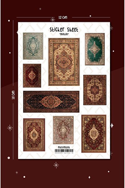 MuslimWalk Mintan - Kilim Desenli Sticker Seti #165