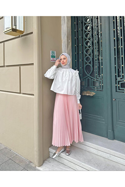 balmeda Pleated Long Hijab Skirt