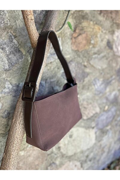 B & S KADIN SÜET EL VE OMUZ ÇANTASI (30-20 CM)