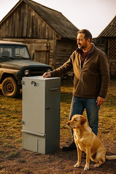 RT Afumatoare Rumegus Carnat Carne Branza Peste Alimente Clisa, Tabla Zincata 80x30x40cm