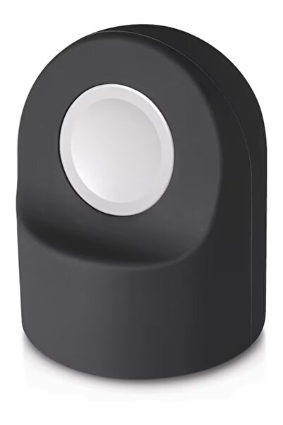 OEM Black silicone charging stand, compatible with Apple Watch, Samsung and Huawei, stable and compact