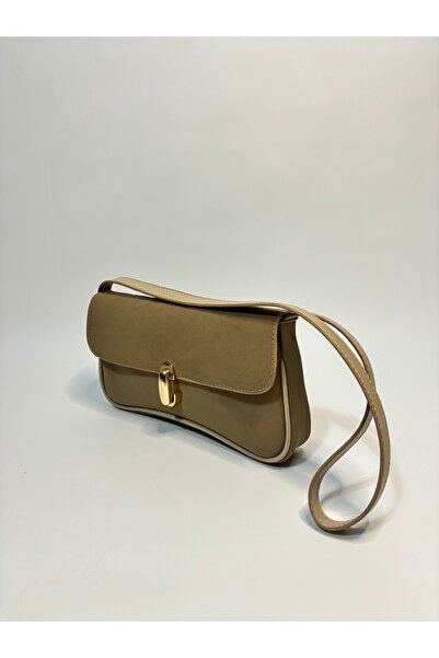 Beshora Juliet Dark Beige Suede Women's Shoulder and Shoulder Bag