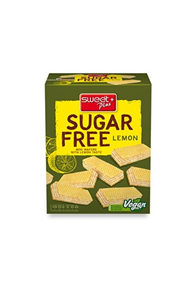 Sweet Plus 2x180 gr - Mini napolitane fără zahăr cu cremă cu aromă de lămâie - Produs de Postul Mare