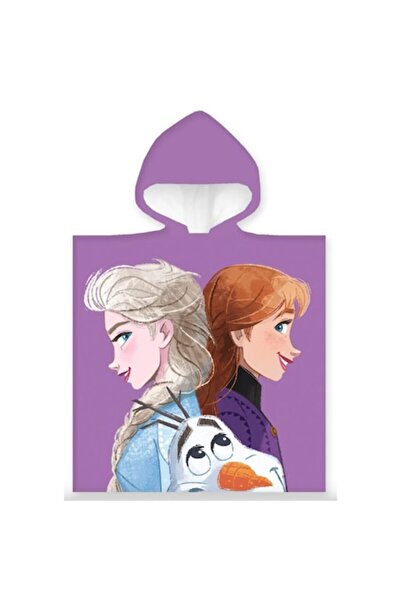 Disney Frozen Prosop Poncho, Frozen, Disney, Mov, Bumbac, 100 x 50 cm