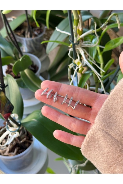 kems jewels Çoklu Görünümlü Çelik Küpe