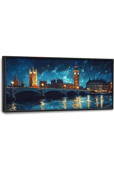 ALAYRA International Beautiful Large Framed Canvas Wall Art 70x140 cm – Wall ...