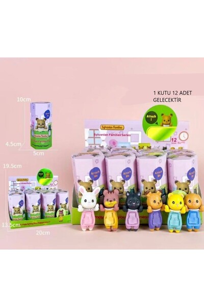 Kılıforyum مجموعة شخصيات سيلفانيان فاميليز المصغرة المكونة من 12 قطعة، شخصيات...