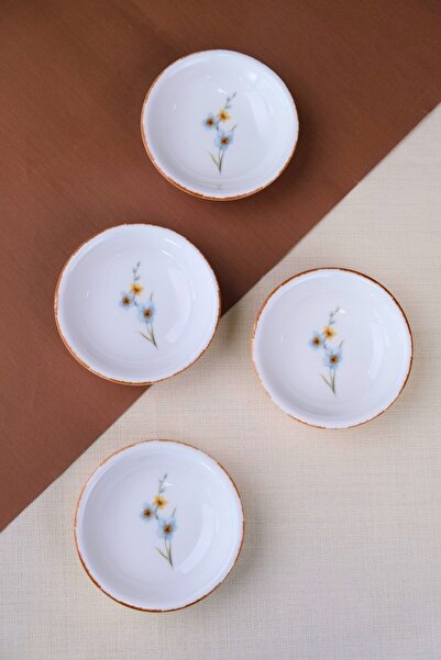 tabakevi Tabak Evi Porcelain Azalea Mini Bowl Set 9X2,50Cm 4 Pieces