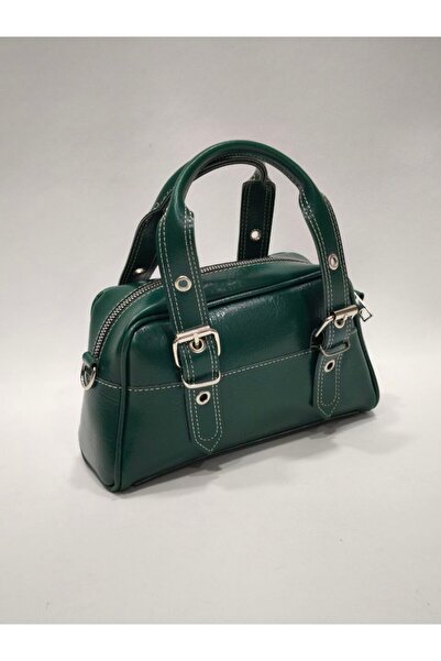 adissa collection - Thick Stitched Boxed Hand and Shoulder Bag with Buckle | ...