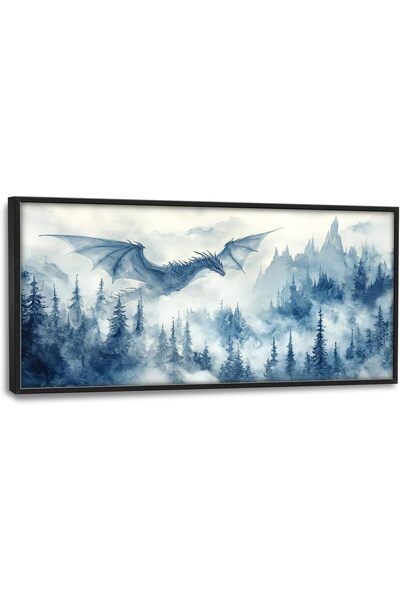 ALAYRA International Beautiful Large Framed Canvas Wall Art 70x140 cm – Wall ...