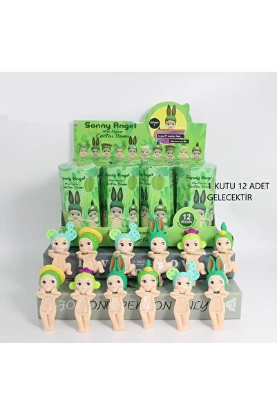 Kılıforyum Sony Angel Cactus 12-Piece Mini Figure Set Surprise Phone Topper Figure 1 Box 12 Pieces Toy Figures