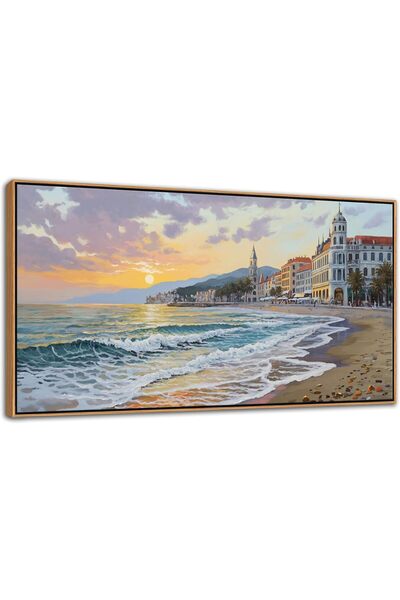 ALAYRA International لوحة فنية جدارية جميلة بإطار كبير من القماش مقاس 60×120 ...