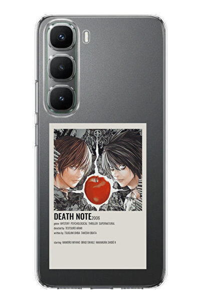 TechTree İnfinix Hot 60 Pro Uyumlu Death Note Poster Tasarımlı Tasarımlı Baskılı Silikon Kılıf