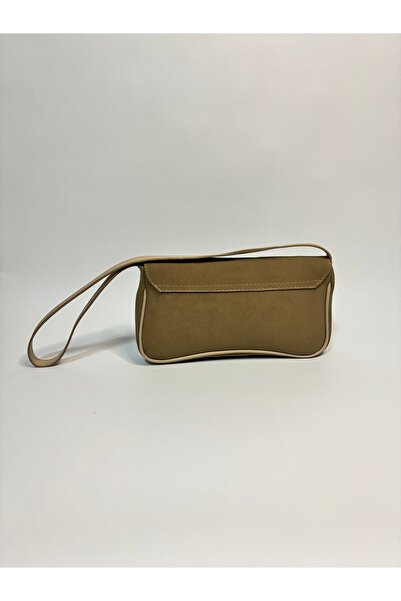 Beshora Juliet Dark Beige Suede Women's Shoulder and Shoulder Bag