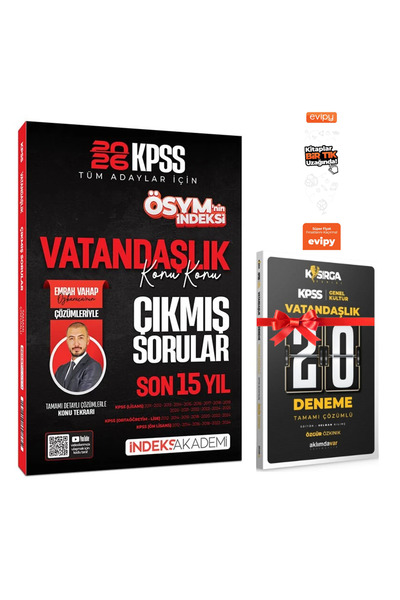 Yazarın Kendi Yayını 2026 KPSS Vatandaşlık Çıkmış Sorular Son 15 Yıl Çözümlü ...