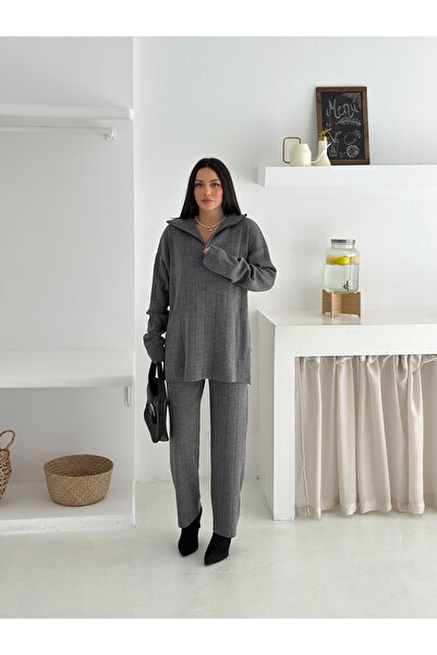 LAVRE Zippered Knitwear Set