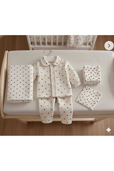 Baby Bakkal مجموعة كارْتَر مطبوع مكونة من 3 قطع (طقم مكون من قطعتين + بطانية ...