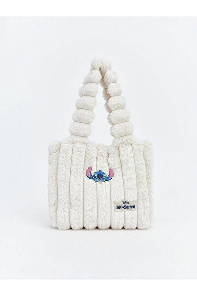 LC Waikiki Geantă de umăr din pluș pentru fetiță cu broderie Stitch