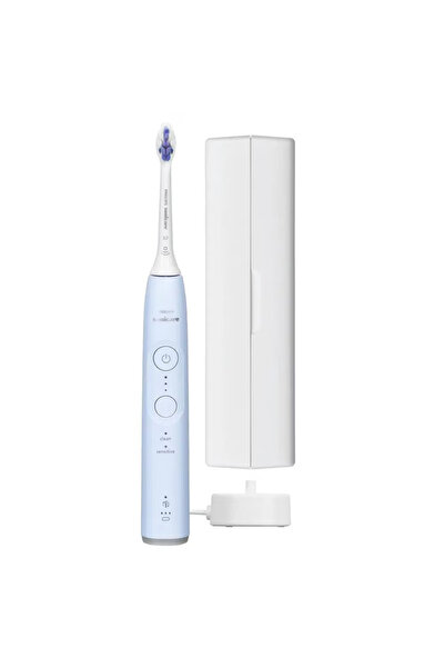 Philips Periuta de dinti electrica HX7406/02, sonica, 3 viteze, albastra, cu ...