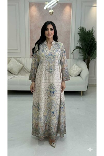 BYNAN Women's jalabiya with a floral pattern in several colors