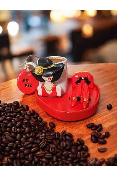 RivelCandle طقم تقديم القهوة المصنوع يدويًا بتصميم أنيق (لشخص واحد)