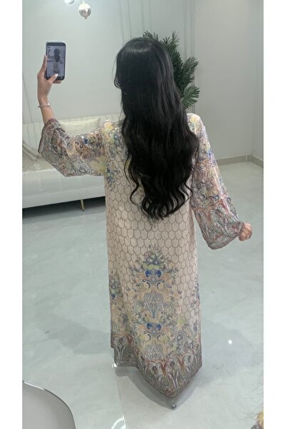 BYNAN Women's jalabiya with a floral pattern in several colors