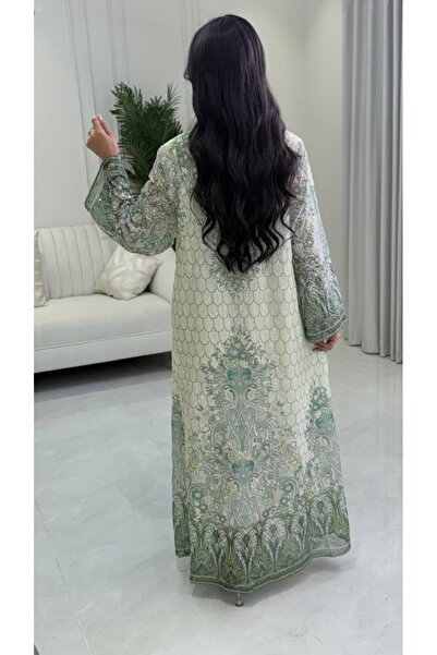 BYNAN Women's jalabiya with a floral pattern in several colors