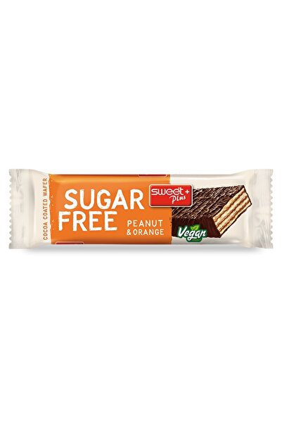 Sweet Plus Sugar-free Wafer with Peanut Cream and Orange-flavored Cocoa Glaze