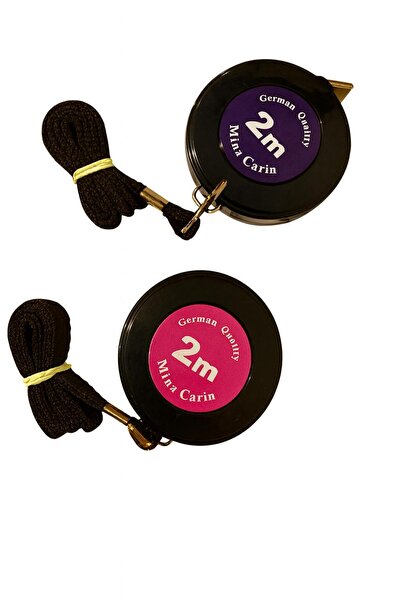 HelloPunch&Bags MİNA CARİN 2 Metre Plastik boyuna askılı Otomatik Mezura - 1 ...