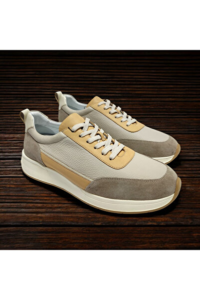 VİVA SHOES 100% Genuine Leather Eva Sole Sneaker Men's Shoes