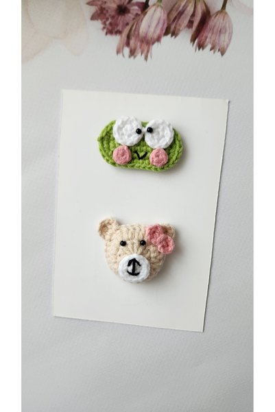 Baby Saçsız bebek tokası set