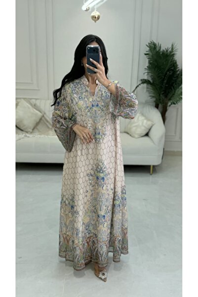 BYNAN Women's jalabiya with a floral pattern in several colors