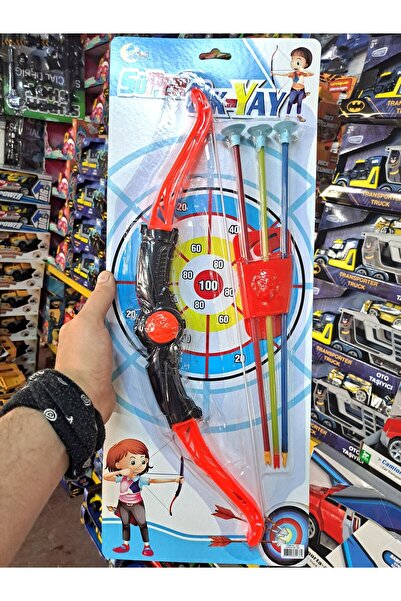 TOYZ PLAY Erkek Çocuk Oyuncak Ok Yay Atış Seti 5 Parça 57X23 CM
