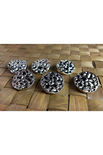 BİGÜMEX BUTON DE AUR 48 DIMENSIUNE (30,5 MM) ARGINT - 5 BUCĂȚI