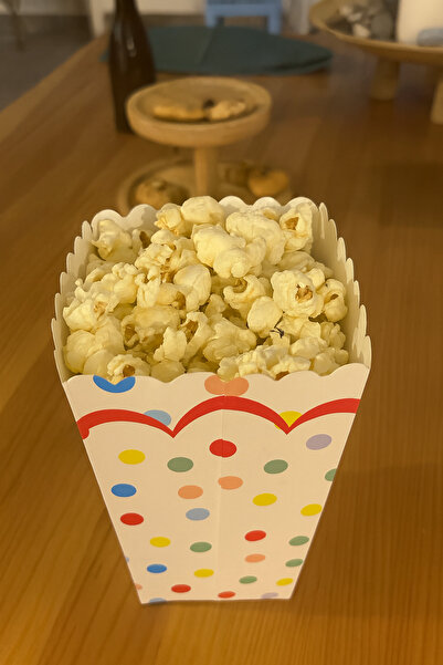 Partifabrik Cutie de porumb cu buline colorate pentru copii veseli 8 bucăți