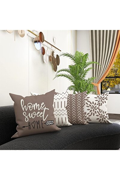 X SPRING Throw Pillow Covers 4-Piece 45x45cm (Khaki)