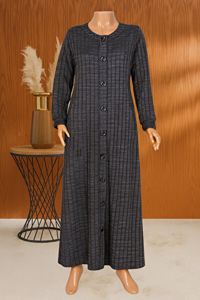 HESNA Γυναικείο παλτό Nurel Plus Size Winter Square Snap