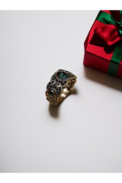 FAYRA ACCESSORIES Authentic Ring with Crystal Stone