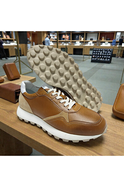 VİVA SHOES 100% Genuine Leather Eva Sole Sneaker Men's Shoes