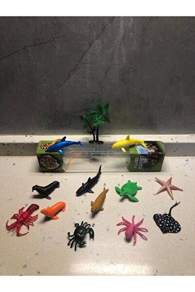 TOYZ PLAY Deniz Hayvanları Oyuncak 13’lü Karakter Figür Set Animal Planet
