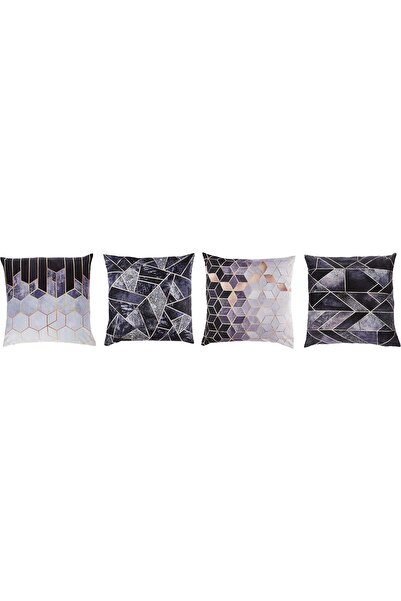 SULFAR Square cushion covers Multicolor, 18 x 18 inch (Pack of 4)
