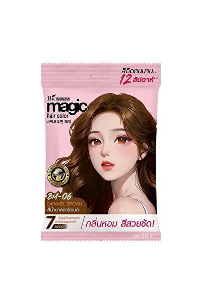 Magic Bio-Woman Hair Coloring Cream - Caramel Brown (BM-06)