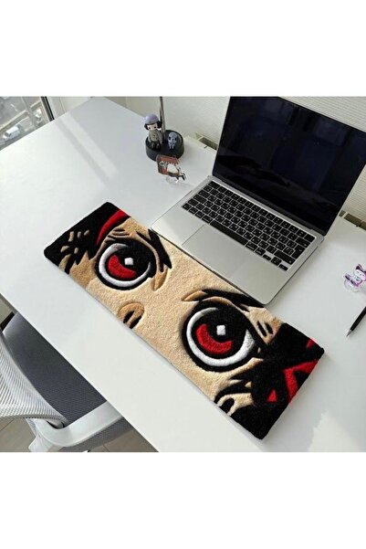 MOD10 El Yapımı Tafting Klavye Halısı 45x15 cm – Özel Tasarım Masa Dekoru