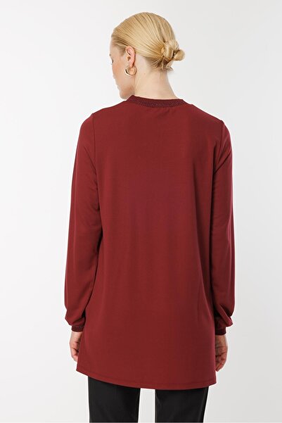 Ghisa Long Sleeve Tunik with Ribbons Glitter