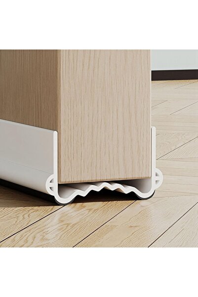 Generic مانع تيار هواء جديد أسفل الباب، بطول 1 متر (39 بوصة)، أبيض