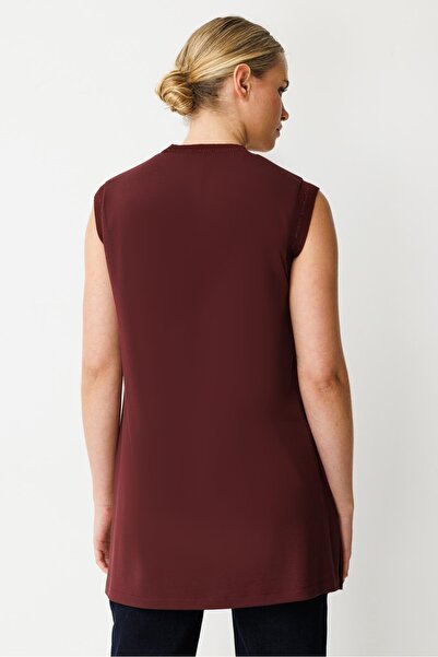 Ghisa Ribbed Sleeveless Tunic with Glitter