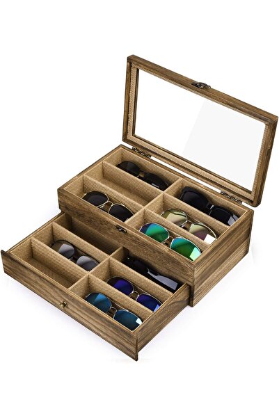 SRIWATANA 12-Slot Sunglasses Case