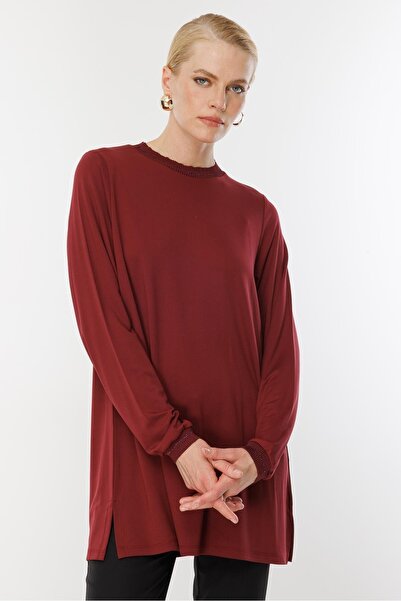 Ghisa Long Sleeve Tunik with Ribbons Glitter