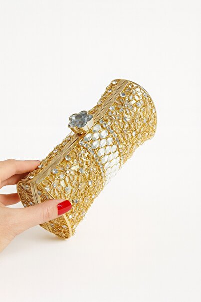 Giydim Gidiyor Gracele Кристална чанта Gold